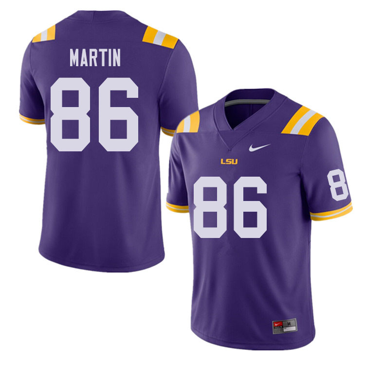 Men #86 Michael Martin LSU Tigers College Football Jerseys Sale-Purple - Click Image to Close